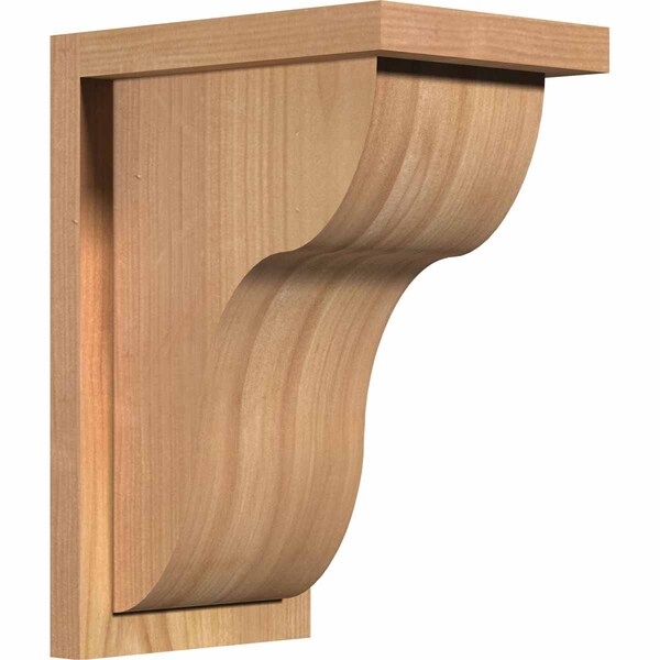 Ekena Millwork Carmel Smooth Corbel w/Backplate, Western Red Cedar, 7 1/2"W x 10"D x 14"H COR08X10X14CAR01SWR - main